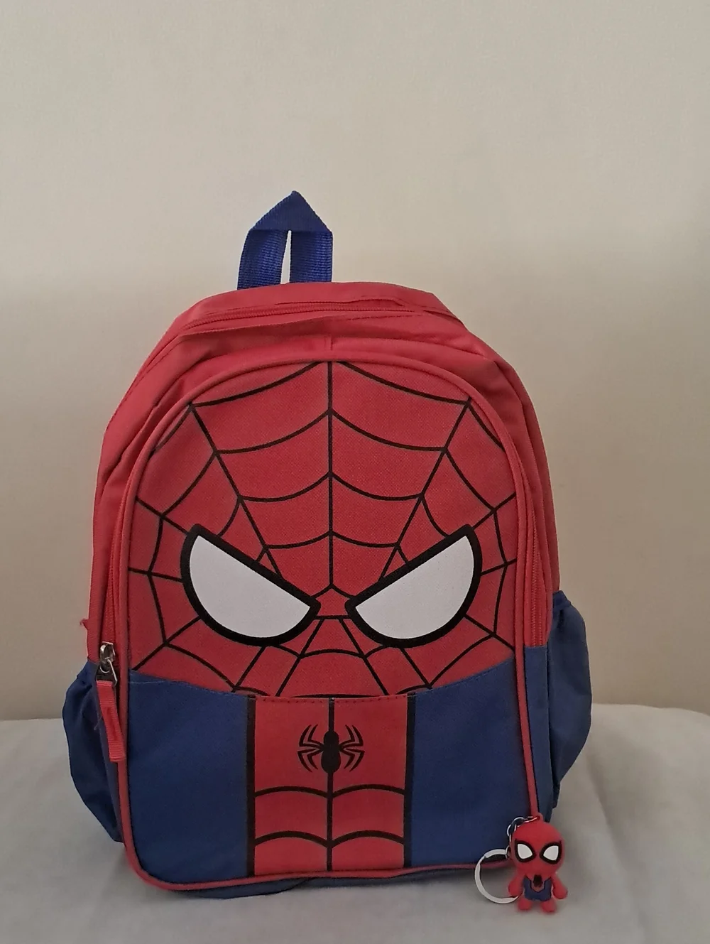 Kids Spider Web Backpack - Red & Blue